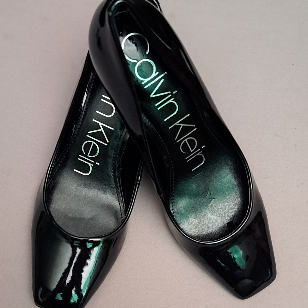 Calvin Klein Square Toe Round Heels